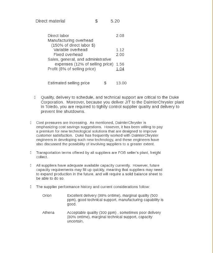 Please Read All the Information provided: