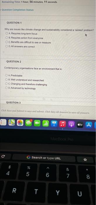 what are the correct option for these ? Remaining