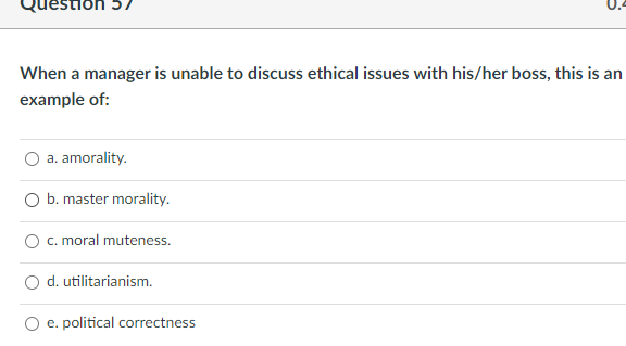 Question 55 0. Alternative Evaluation Process can