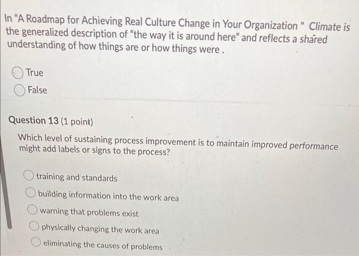 Having a business architecture allows for for