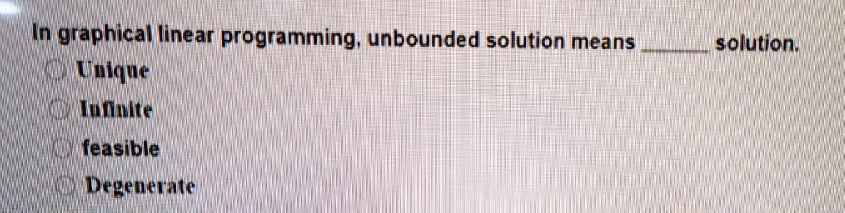 solution. In graphical linear programming,