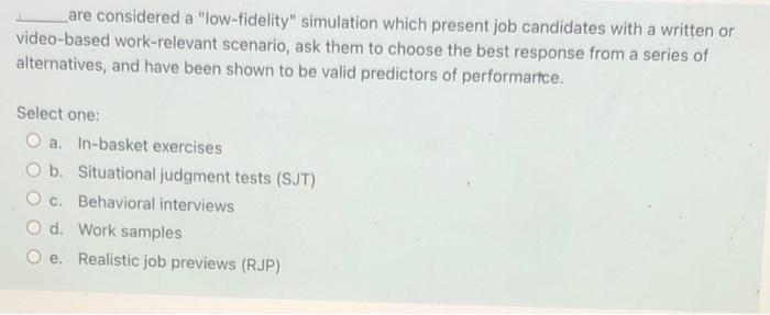 Your company is testing out a new structured job