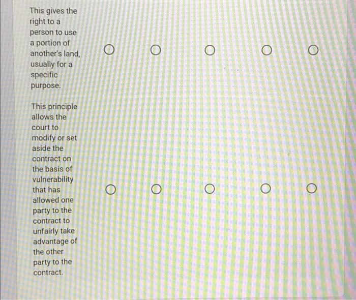 Please match the correct answer. 5 points