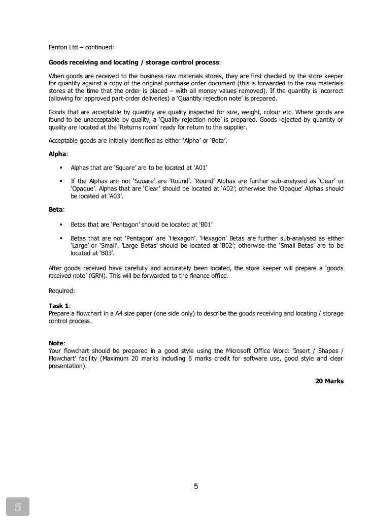 Fenton Ltd Fenton Ltd is a manufacturing