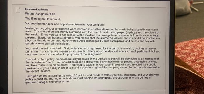 memo and letter please do them i proper formate