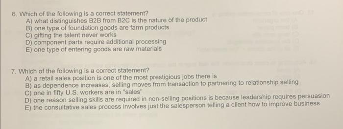 6. Which of the following is a correct statement?