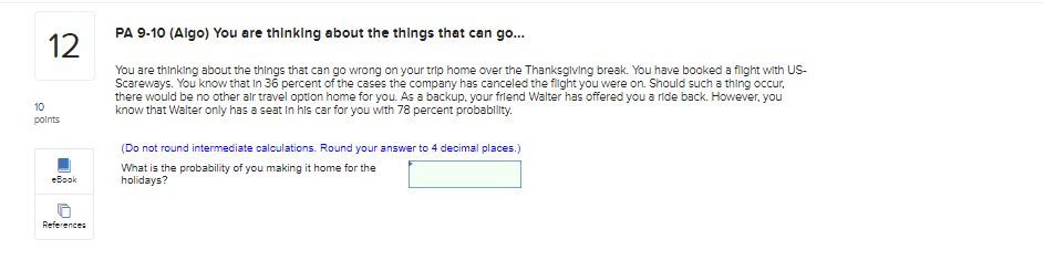 PA 9-10 (Algo) You are thinking about the things