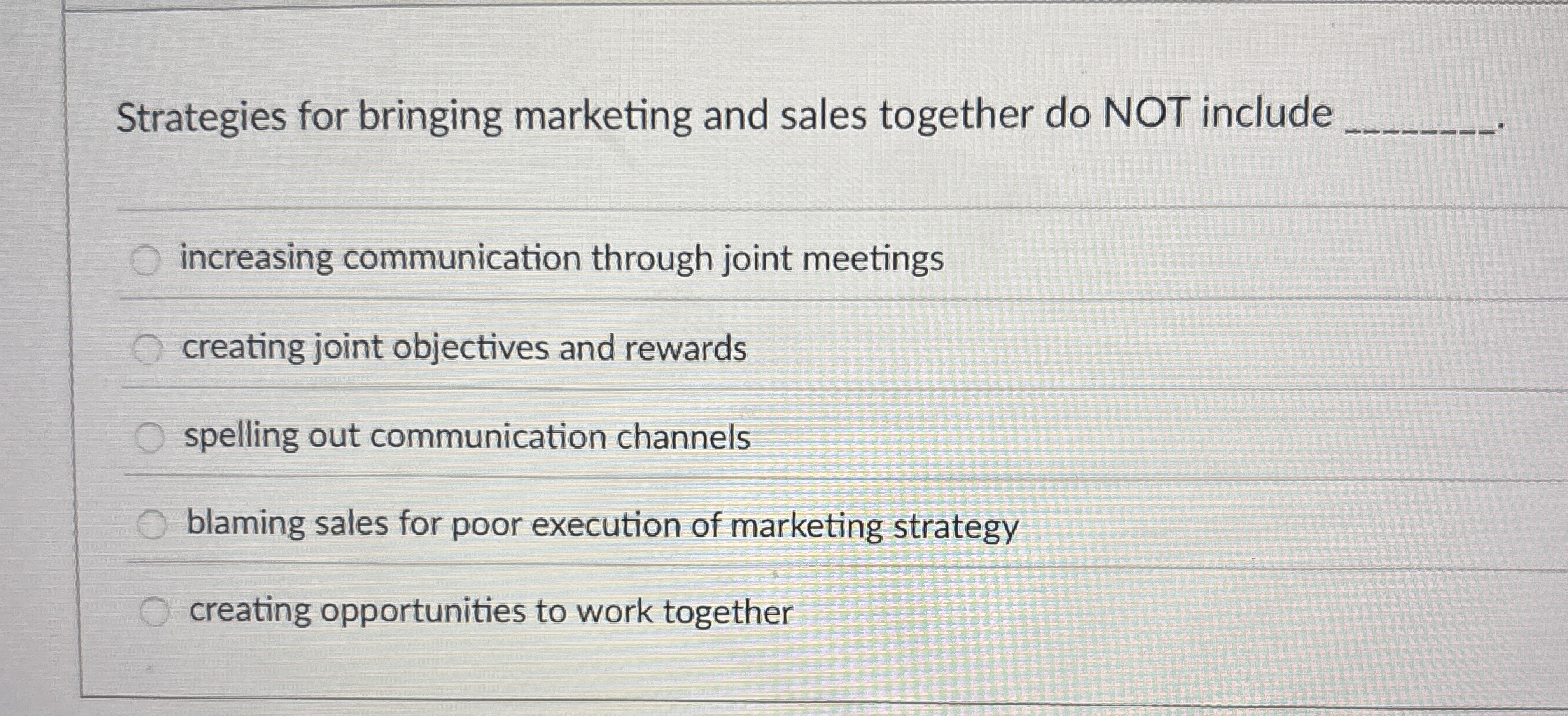 Strategies for bringing marketing and sales