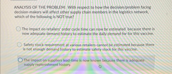 ANALYSIS OF THE PROBLEM: With respect to how the