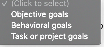 Contingency Approach to Defining Performance Goal