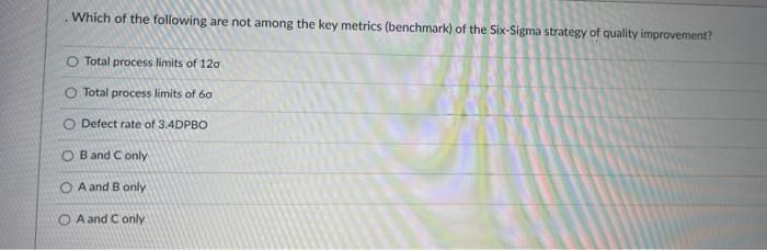 Which of the following are not among the key