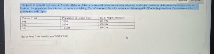 w Tom plans to open its first outlet in Mobile,