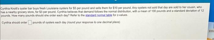 Cynthia Knott's oyster bar buys fresh Louisiana