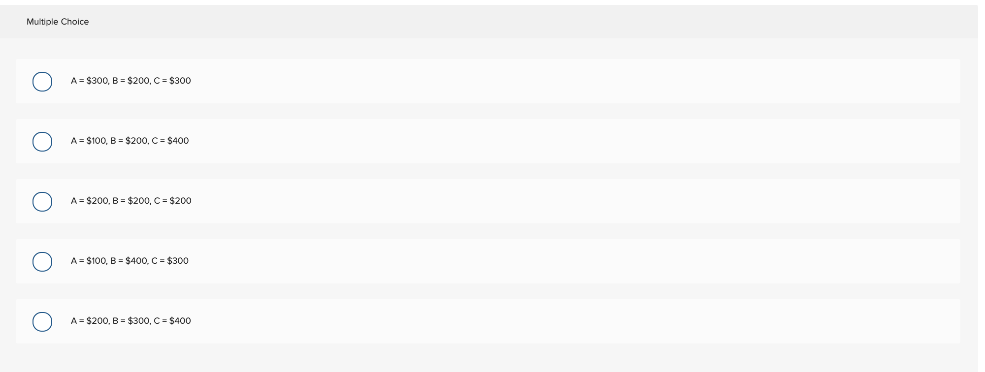 Hi please show your work and round to the correct