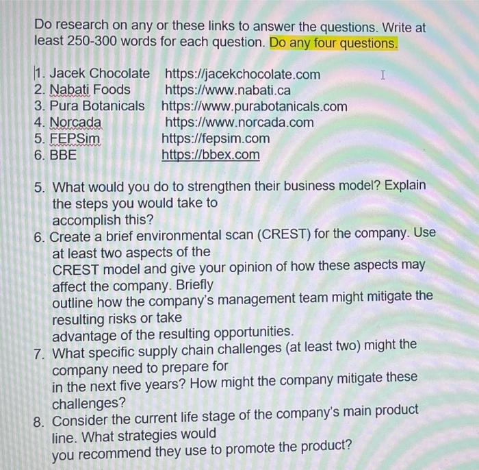 Do research on any or these links to answer the