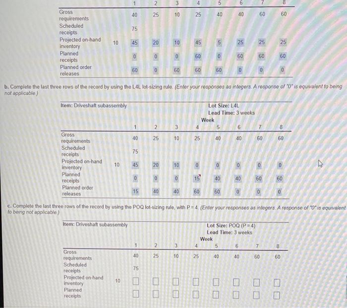 i need help with C. No A 4 40 2 3 5 6 7 Gross 40