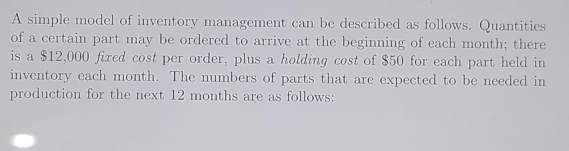 You have all the info needed A simple model of