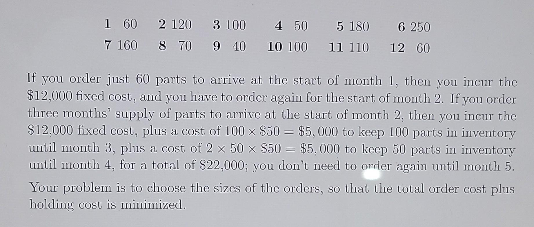 You have all the info needed A simple model of