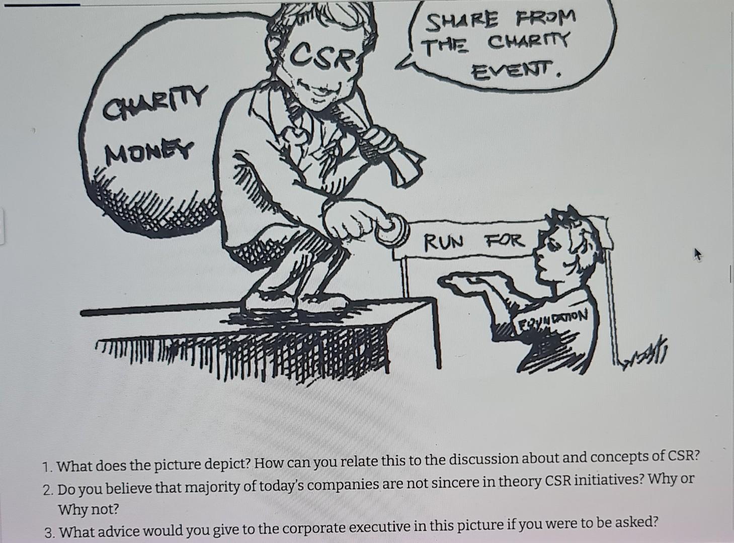 CSR SHARE FROM THE CHARITY EVENT. CURITY MONEY