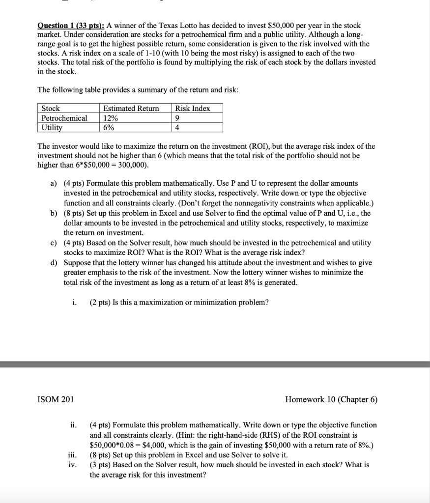 Please answer in an excel document and show the