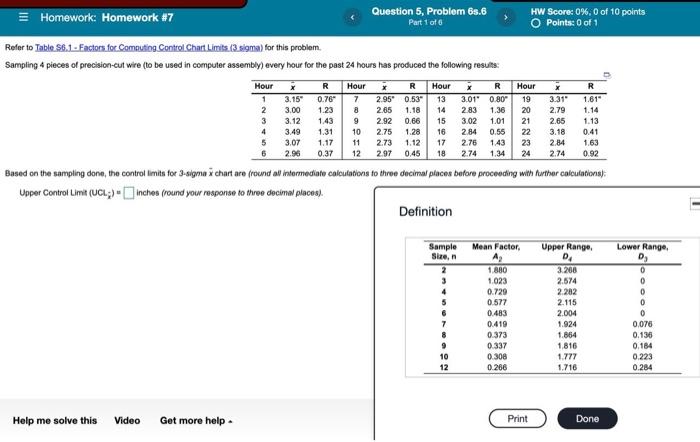Homework: Homework #7 Question 1. Problem 6.8