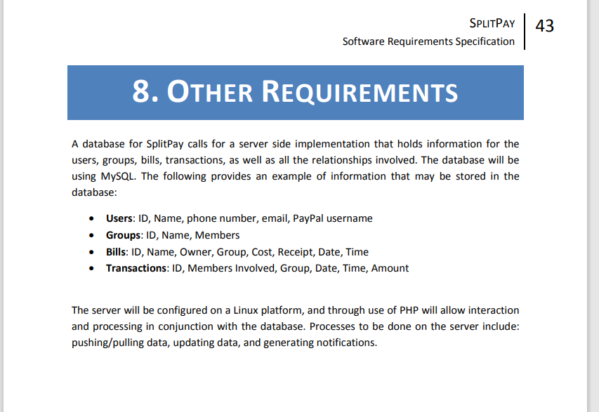 Main Question - From the core features as a