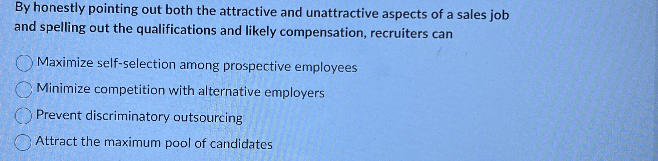 By honestly pointing out both the attractive and