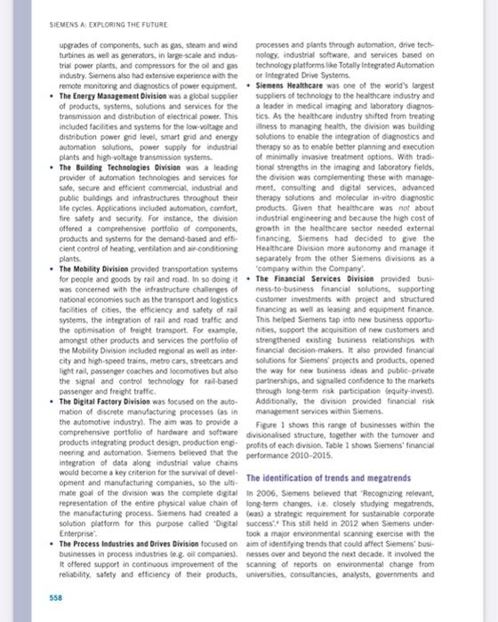 CASE STUDY Siemens A: exploring the future Gerry