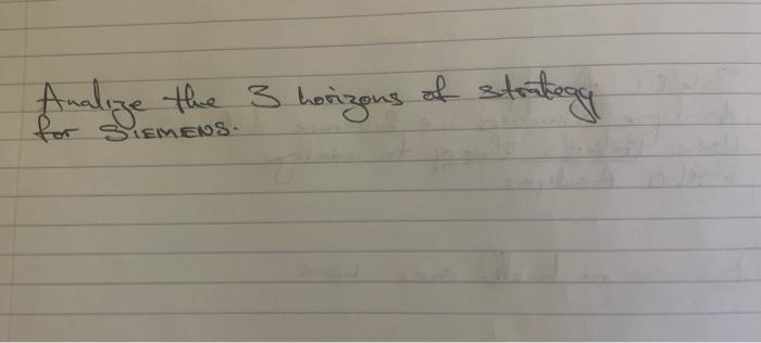 CASE STUDY Siemens A: exploring the future Gerry