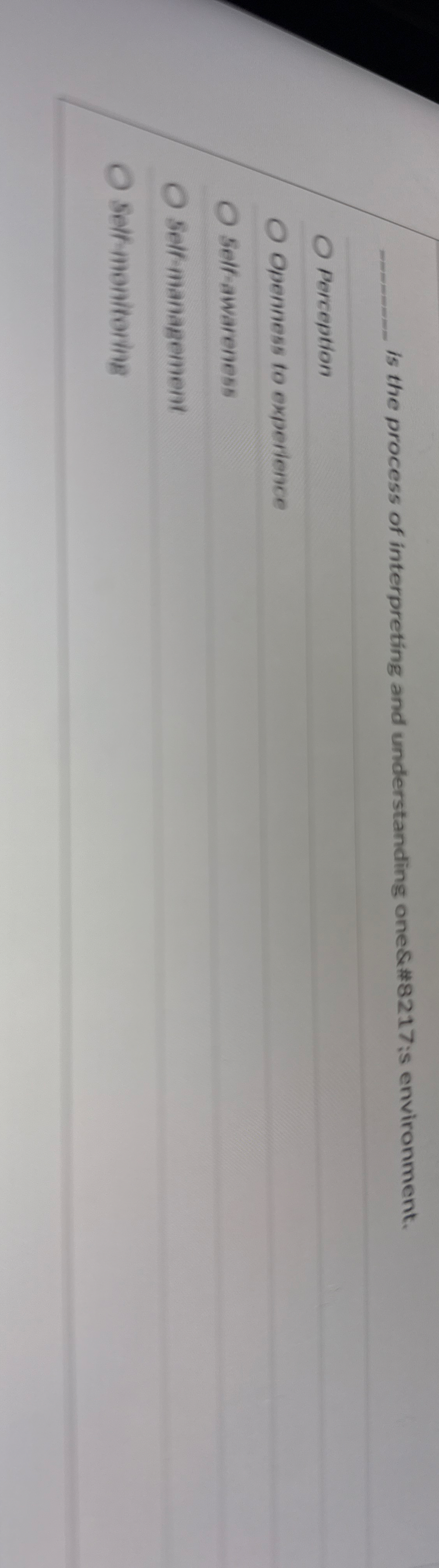 q , is the process of interpreting and