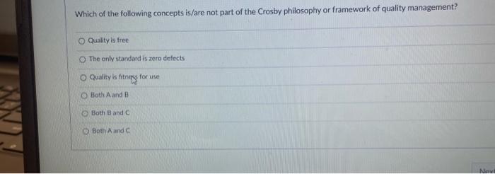 Which of the following concepts is/are not part