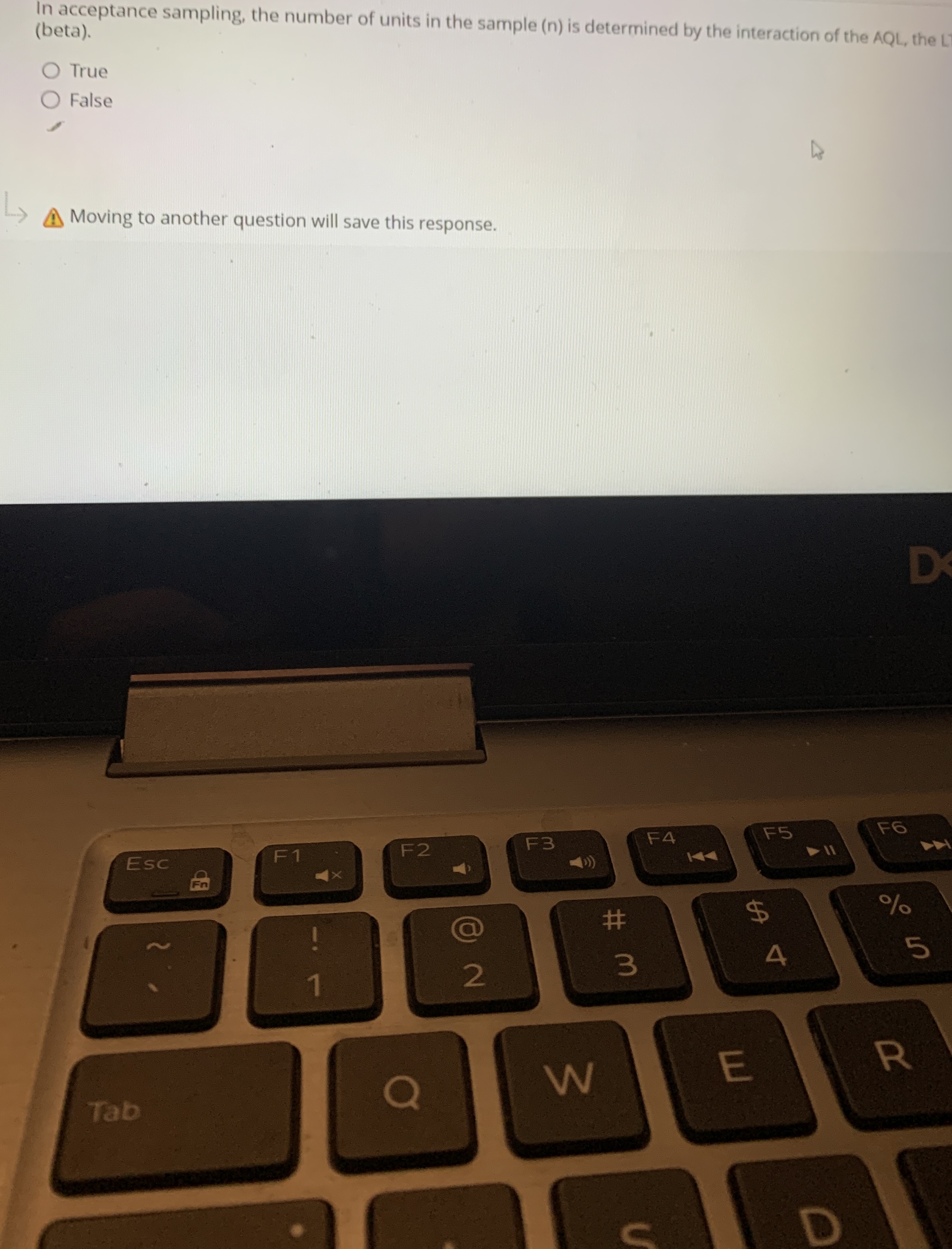 In acceptance sampling, the number of units in