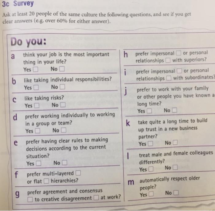 3c Survey Ask at least 20 people of the same