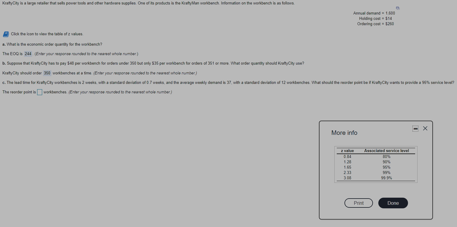 KraftyCity is a large retailer that sells power