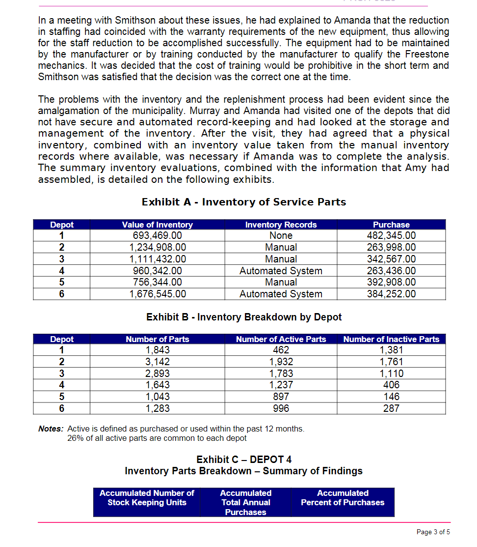 Produce a Formal Case Analysis report, based on
