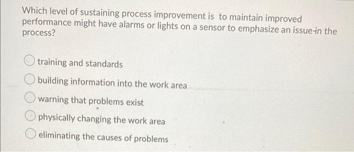 The main underlying principle under quality