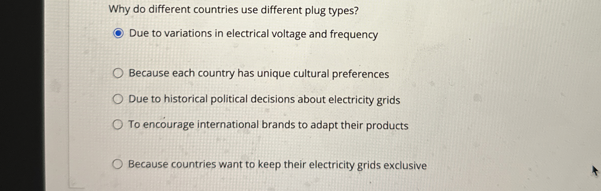 Why do different countries use different plug