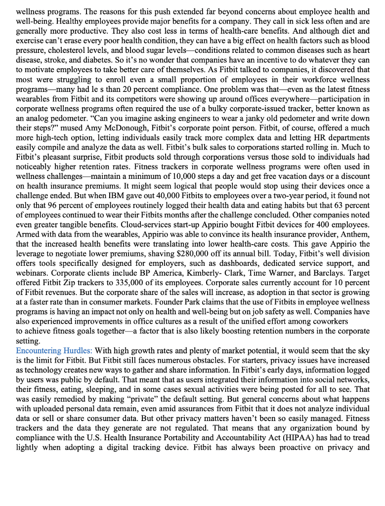 Please help solve the following case study