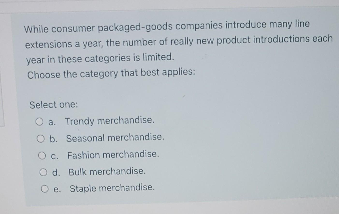 While consumer packaged-goods companies introduce