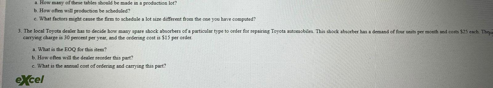 Do number 3 A and B a. How many of these tables