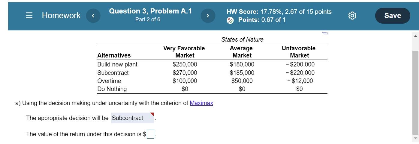 This is a multipart question: a) Using the