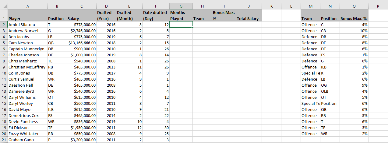 Question 1 All calculations should be rounded to