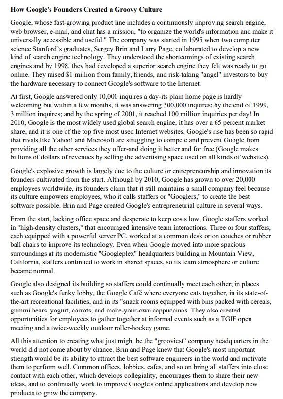 How Google's Founders Created a Groovy Culture