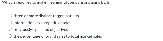 What is required to make meaningful comparisons