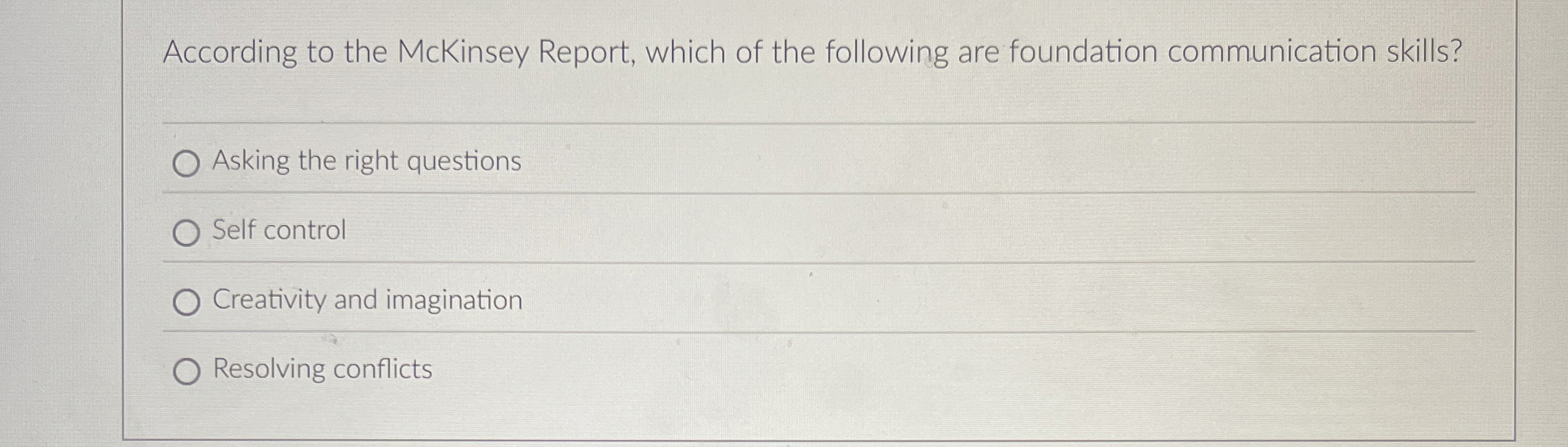 According to the McKinsey Report, which of the