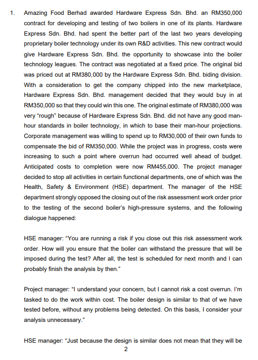 1. Amazing Food Berhad awarded Hardware Express