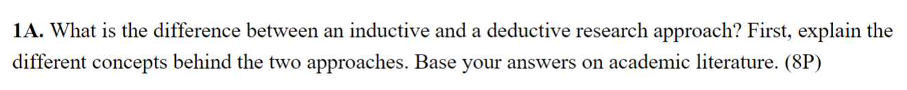 a 1A. What is the difference between an inductive