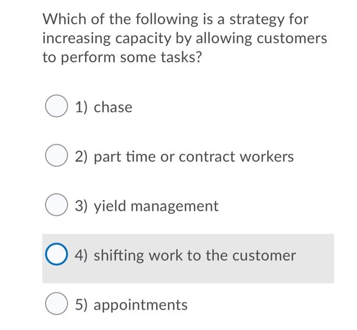 fast Which of the following is a strategy for