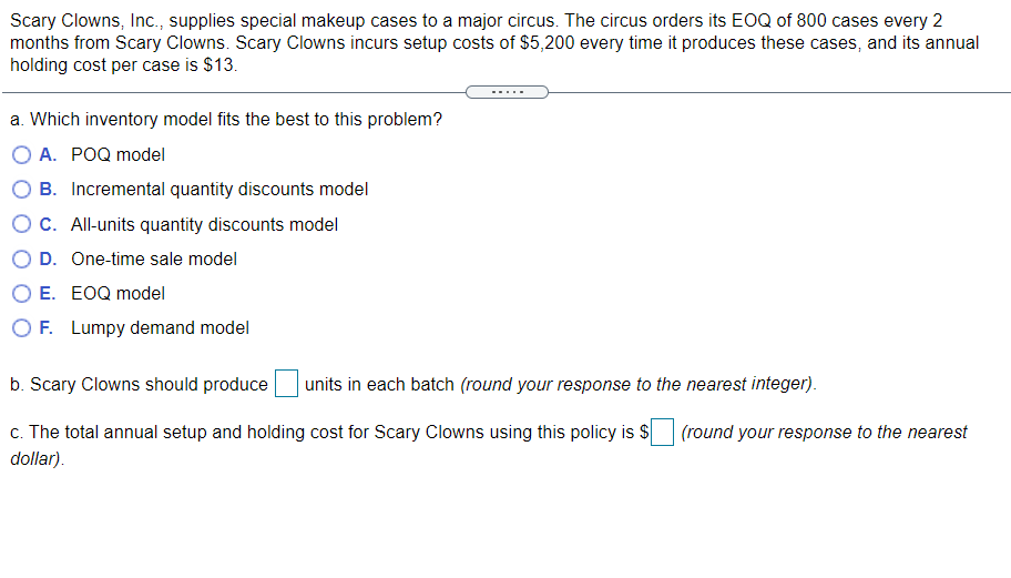 Scary Clowns, Inc., supplies special makeup cases