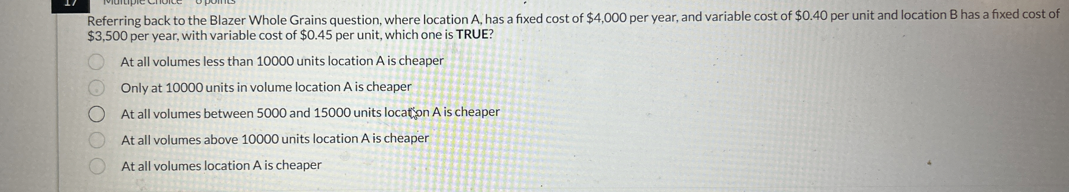 Referring back to the Blazer Whole Grains